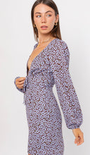 Load image into Gallery viewer, Periwinkle garden mini dress
