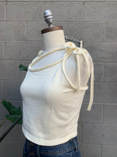 Load image into Gallery viewer, Butter knit fringe tie top

