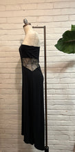 Load image into Gallery viewer, 1990’s Vintage Black Grecian Cutout Maxi Dress
