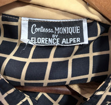 Load image into Gallery viewer, 1970’s Vintage Collared Grid Top

