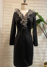 Load image into Gallery viewer, 1960’s Vintage Sydney North Black Mini Dress
