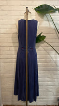 Load image into Gallery viewer, 1980’s Vintage Navy Midi Dress
