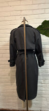 Load image into Gallery viewer, 1980’s Vintage Dark Grey London Fog Trench Coat
