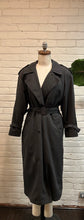 Load image into Gallery viewer, 1980’s Vintage Dark Grey London Fog Trench Coat
