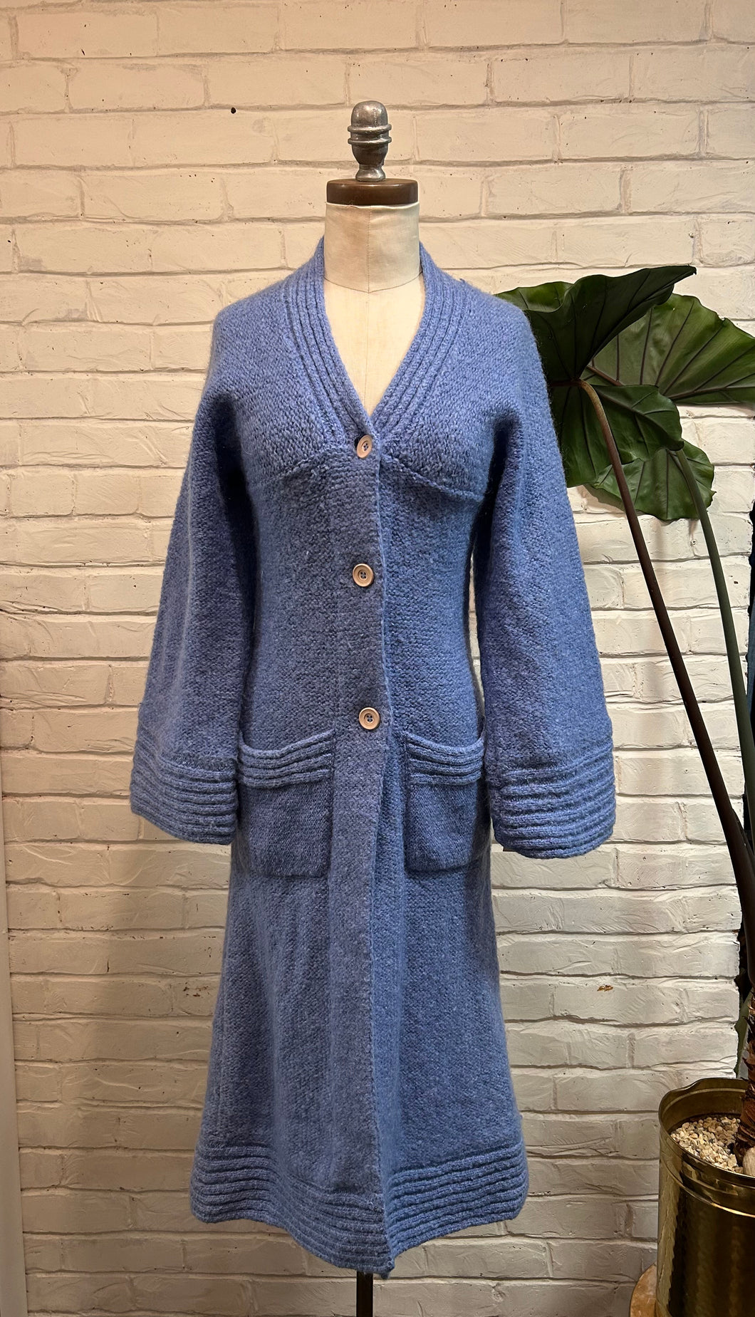 1970’s Vintage Periwinkle Knit Cardigan