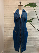 Load image into Gallery viewer, 1980’s David Meister Denim Halter Mini
