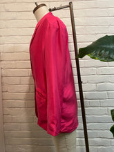 Load image into Gallery viewer, 1980’s Vintage Fuchsia Silk Blazer
