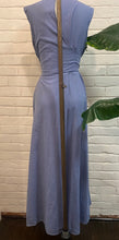 Load image into Gallery viewer, 1990’s Vintage Blue Linen Maxi Dress

