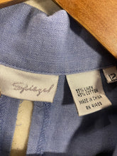 Load image into Gallery viewer, 1990’s Vintage Blue Linen Maxi Dress
