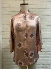 Load image into Gallery viewer, 1970’s Vintage Pink Satin Embroidered Top

