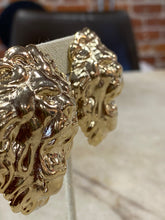 Load image into Gallery viewer, Vintage Gold Lion Earrings
