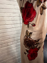 Load image into Gallery viewer, Satin roses maxi slip dress
