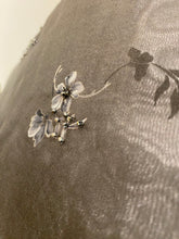 Load image into Gallery viewer, 1990’s Vintage Sheer Floral Grey Dress
