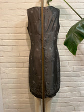 Load image into Gallery viewer, 1990’s Vintage Sheer Floral Grey Dress
