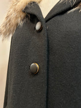 Load image into Gallery viewer, 1960’s Vintage Fox Collared Black Blazer
