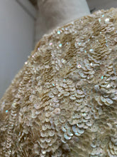 Load image into Gallery viewer, 1950’s Vintage Sequin Cream Cardigan
