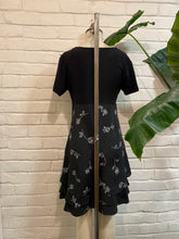 Load image into Gallery viewer, 1990’s Vintage Black Floral Mini Dress
