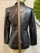 Load image into Gallery viewer, 1990’s Vintage Black Patent Leather Jacket
