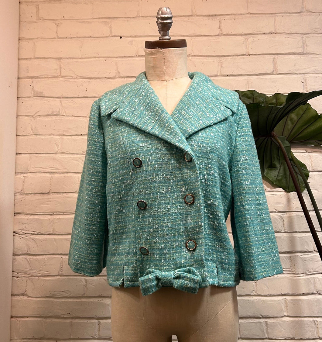 1960’s Vintage Mary Hayes Turquoise Blazer