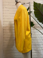 Load image into Gallery viewer, 1980’s Vintage Michelle Stuart Lemon Yellow Linen Blazer
