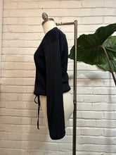 Load image into Gallery viewer, 1970’s Vintage Black Shimmer Cardigan
