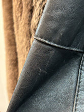 Load image into Gallery viewer, 1990’s Vintage Sheath Leather &amp; Faux Fur Jacket
