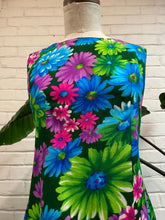 Load image into Gallery viewer, 1960’s Vintage Vibrant Multi-Colored Floral Dress
