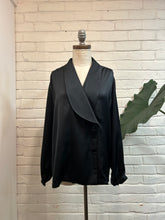 Load image into Gallery viewer, 1980’s Vintage Black HALSTON blouse

