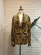 Load image into Gallery viewer, 1980’s Vintage Silk Cheetah Blouse
