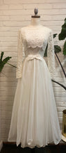 Load image into Gallery viewer, 1960’s Vintage White Wedding Chiffon Dress
