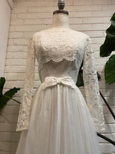Load image into Gallery viewer, 1960’s Vintage White Wedding Chiffon Dress
