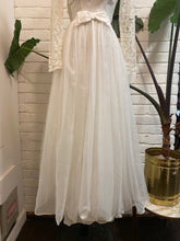 Load image into Gallery viewer, 1960’s Vintage White Wedding Chiffon Dress
