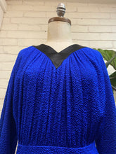 Load image into Gallery viewer, 1980’s Vintage Designer Valentino Silk Royal Blue Dress
