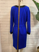 Load image into Gallery viewer, 1980’s Vintage Designer Valentino Silk Royal Blue Dress
