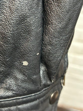 Load image into Gallery viewer, 1980’s Vintage Black Moto Leather Jacket
