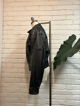 Load image into Gallery viewer, 1980’s Vintage Black Moto Leather Jacket
