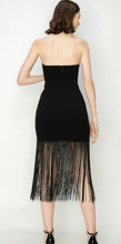 Load image into Gallery viewer, Flapper fringe little black dress
