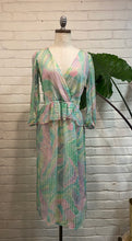 Load image into Gallery viewer, 1980’s Vintage Pastel Peplum Midi

