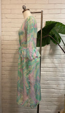 Load image into Gallery viewer, 1980’s Vintage Pastel Peplum Midi
