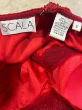 Load image into Gallery viewer, 1990’s Vintage Red Silk Beaded Gown
