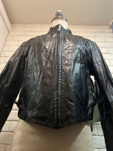 Load image into Gallery viewer, 1980’s Vintage Black Moto Leather Jacket
