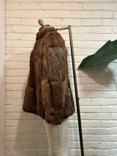 Load image into Gallery viewer, 1980’s Vintage Brown Rabbit Fur Jacket
