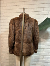 Load image into Gallery viewer, 1980’s Vintage Brown Rabbit Fur Jacket
