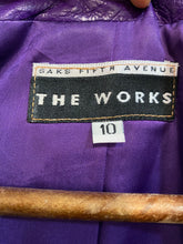 Load image into Gallery viewer, 1980’s Royal purple biker leather jacket
