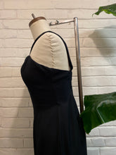 Load image into Gallery viewer, 1990’s Vintage Black Halter Gown

