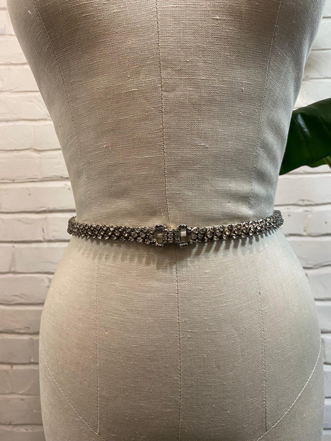 Vintage Crystal Waist Stretch Belt