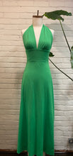 Load image into Gallery viewer, Vintage 1970’s Lime Green Maxi Dress
