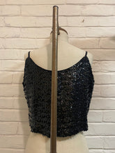 Load image into Gallery viewer, 1960’s Vintage MarTee Original Black Sequin Top
