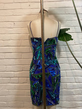 Load image into Gallery viewer, 1980’s Vintage Silk Beaded &amp; Sequin Mini Dress
