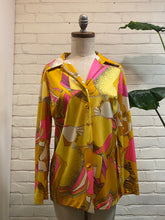 Load image into Gallery viewer, 1970’s Vintage Multicolored Satin Button Down
